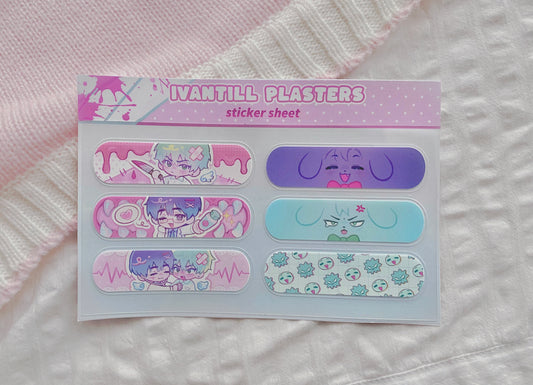 ✶ Ivantill Plaster Sticker Sheet ✶ [PRE-ORDER]