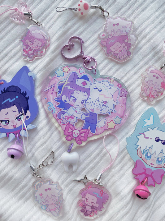 ⋆ Satosugu Glitter Keychain ⋆ [PRE-ORDER]