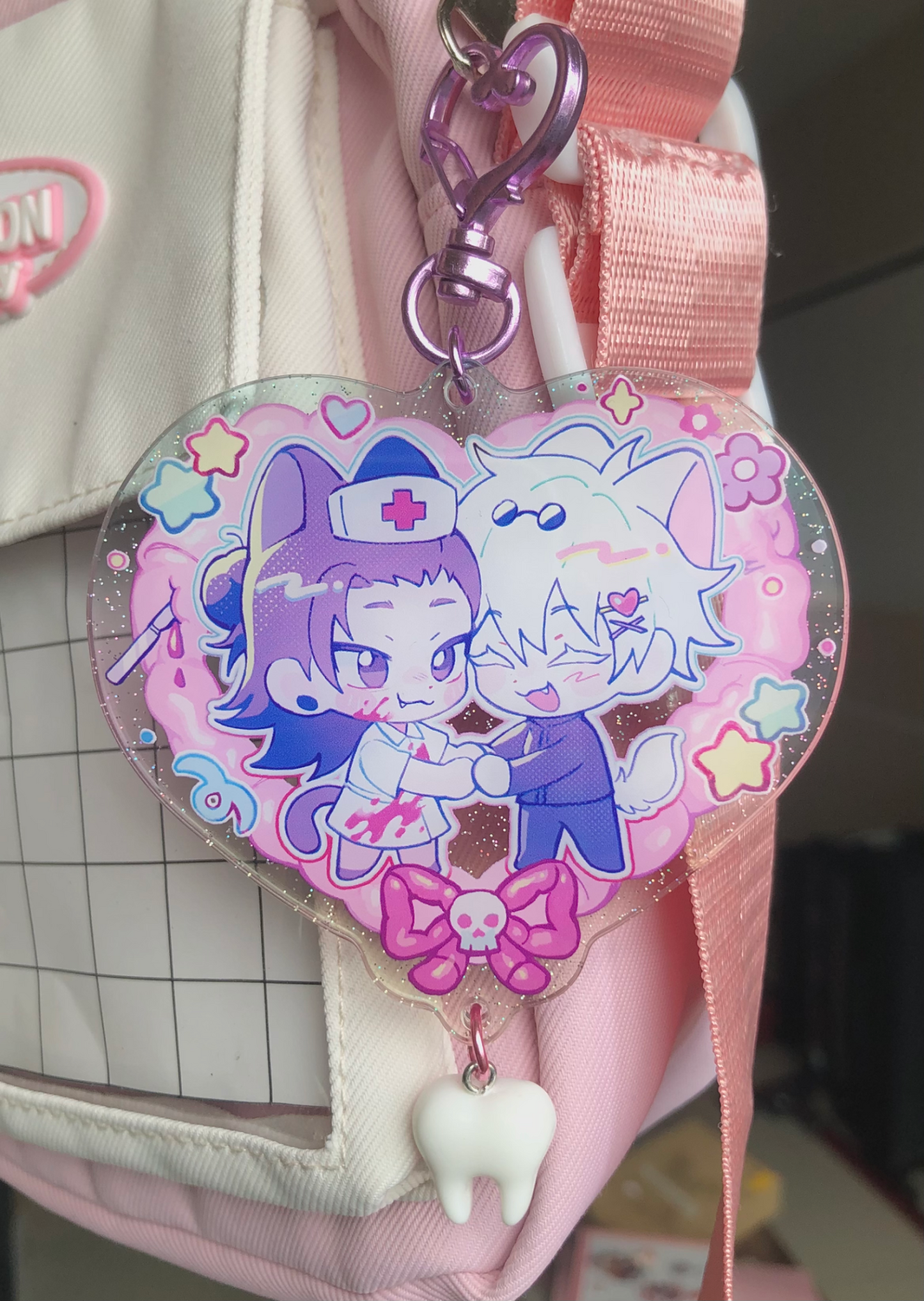 ⋆ Satosugu Glitter Keychain ⋆ [PRE-ORDER]
