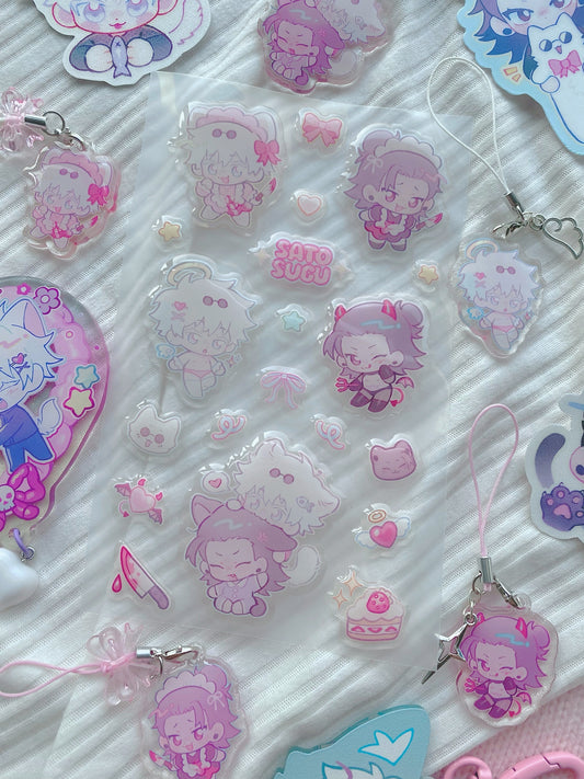 ⋆ Satosugu Gummy Sticker Sheet ⋆ [PRE-ORDER]