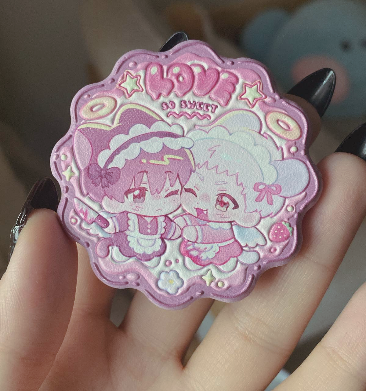 ✶ Yoshiki x Hikaru Embossed Wooden Pin & Magnet ✶ [PRE-ORDER]