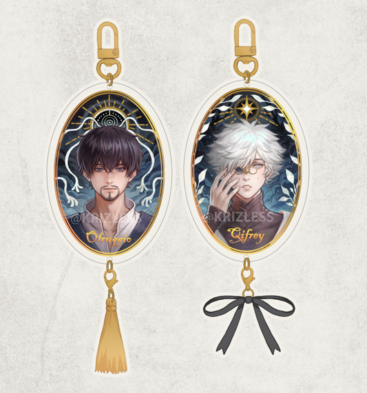 ✶ Olruggio x Qifrey Gold Foil Keychains ✶ [PRE-ORDER]